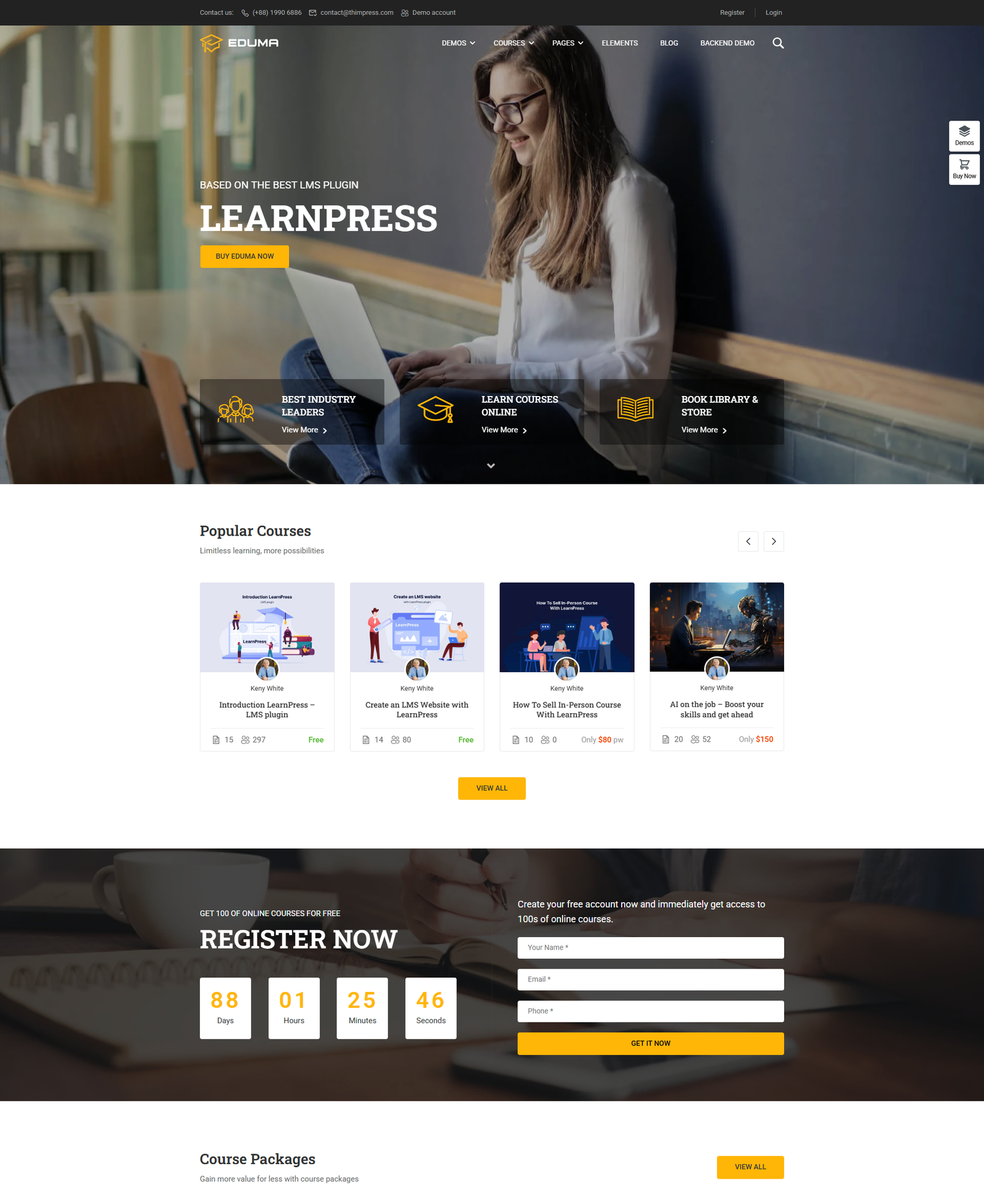 Website Bán Khóa Học Online  Classic – Giải Pháp E-learning Hiện Đại & Chuyên Nghiệp